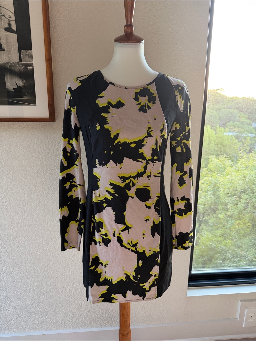 charlie jade Pure Silk Abstract Print Short Dress